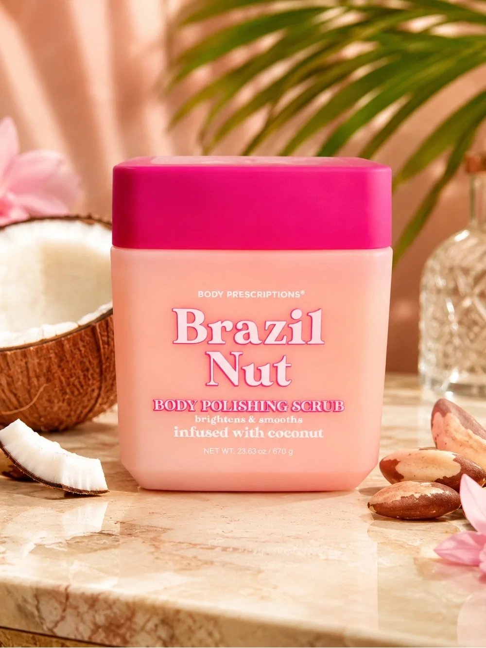 Brazil Nut Body Polishing Scrub - Pink